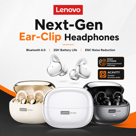 Open-ear clip earphones compared with in-ear earbuds