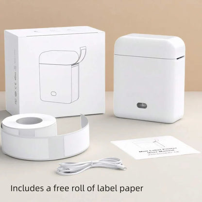 Portable Label Maker Machine With Tape – Wireless Mini Thermal Printer, Inkless Bluetooth Sticker Printer For Home, Office & DIY