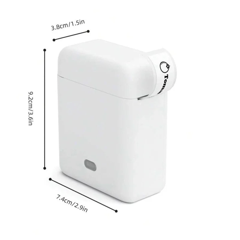 Portable Label Maker Machine With Tape – Wireless Mini Thermal Printer, Inkless Bluetooth Sticker Printer For Home, Office & DIY