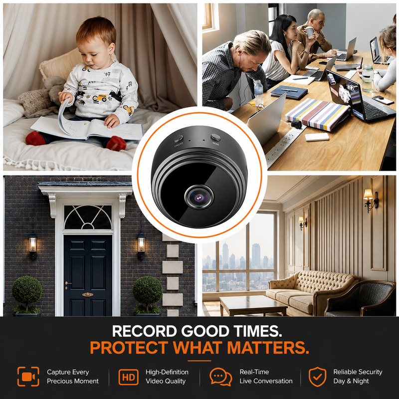 Smart Home Security Camera – 1080P WiFi
