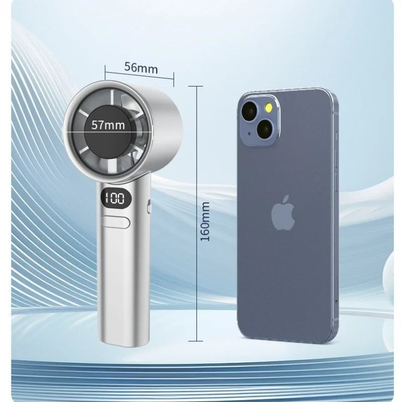 Ice cooling plate of handheld turbo fan