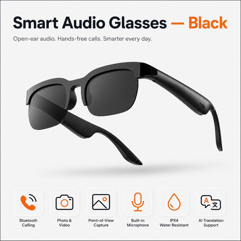 Lenovo Smart Glasses – AI Translation & Bluetooth Audio