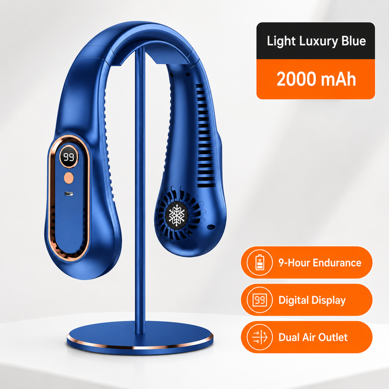 Bladeless Neck Fan – USB Rechargeable