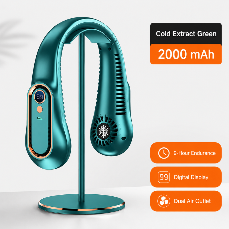 Bladeless Neck Fan – USB Rechargeable
