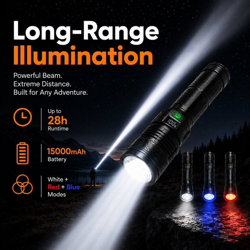 High-Power LED Tactical Flashlight