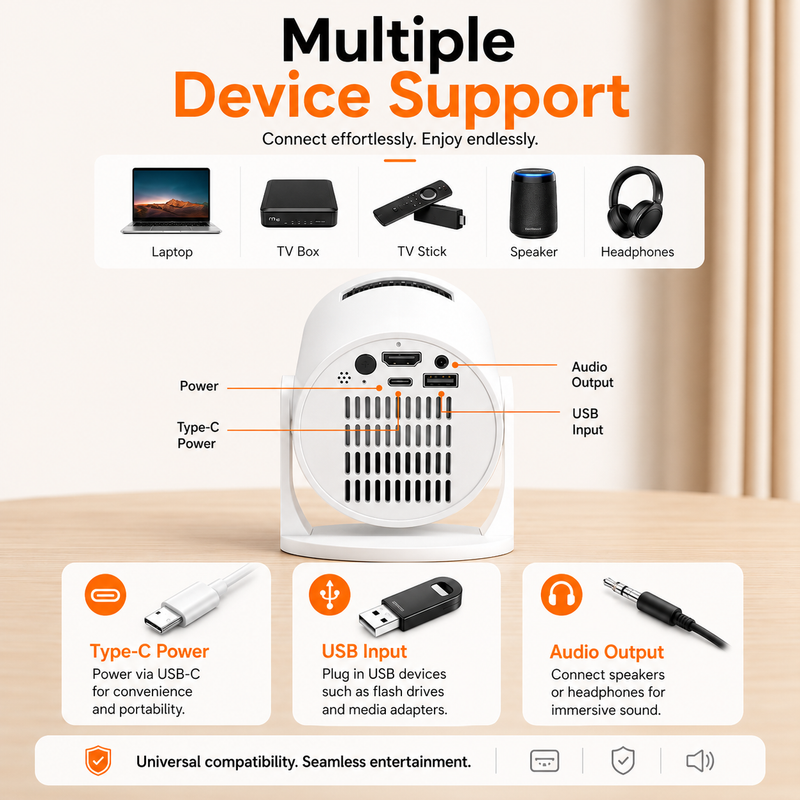 HY300 Ultra 4K Portable Projector