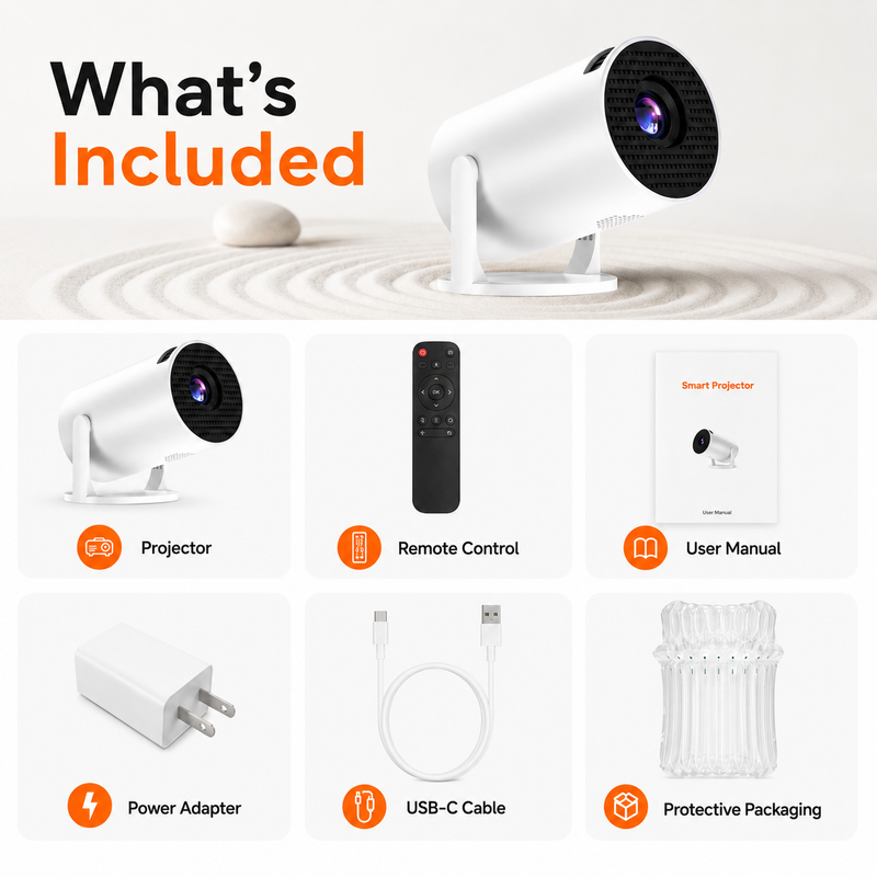HY300 Ultra 4K Portable Projector