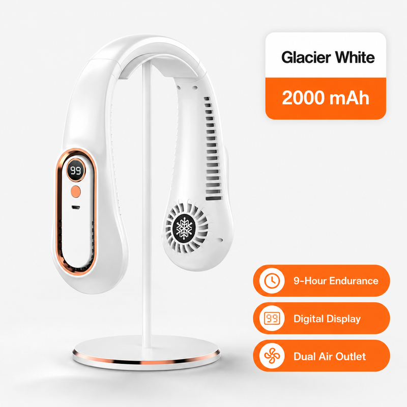Bladeless Neck Fan – USB Rechargeable