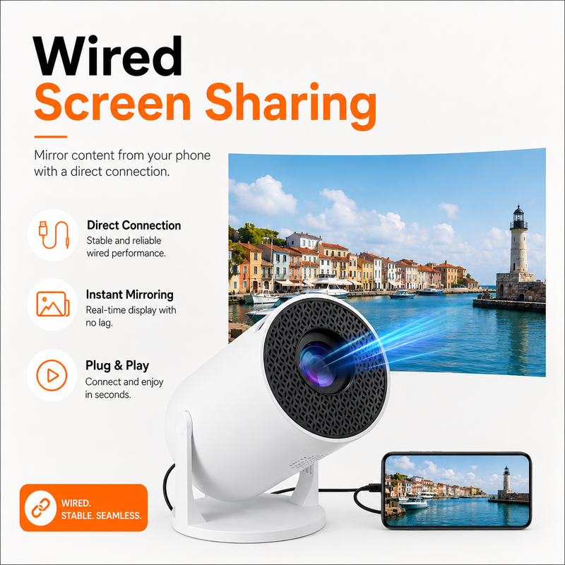 HY300 Ultra 4K Portable Projector